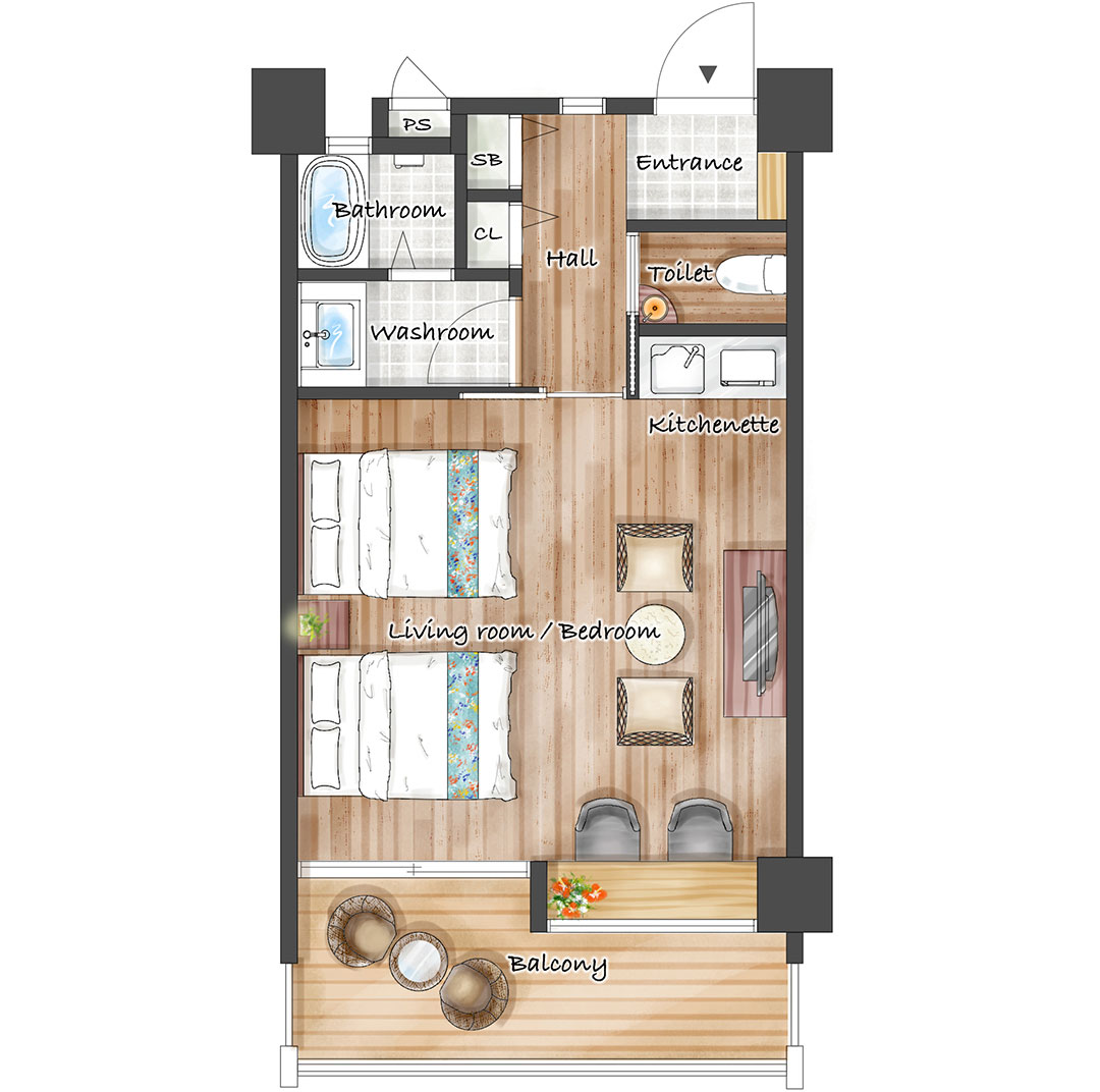 琉球リトリート 2階フロアマップ