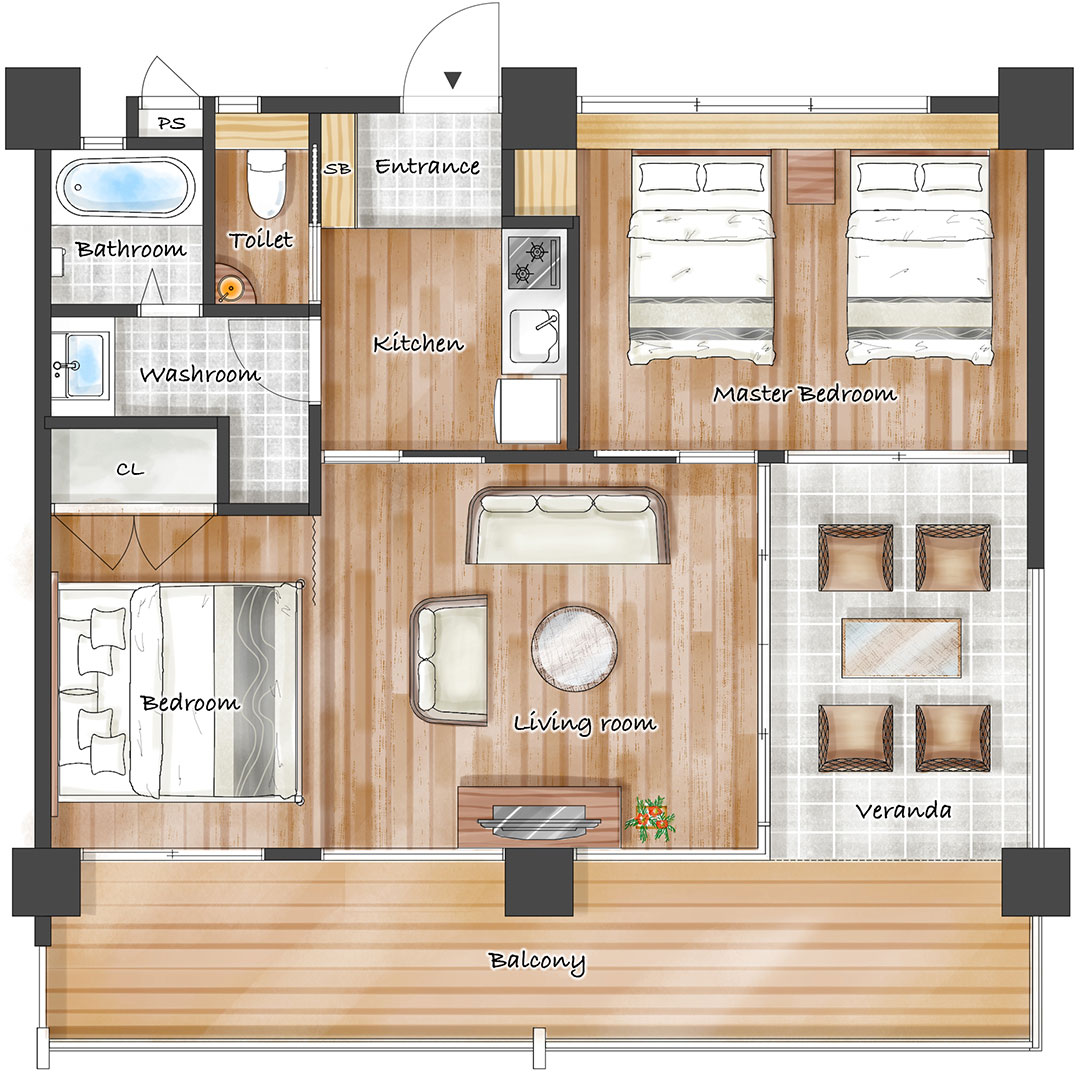 オリオンスイート 4階フロアマップ
